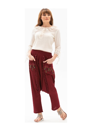Zehra Şile Bezi Bluz Krem Krm