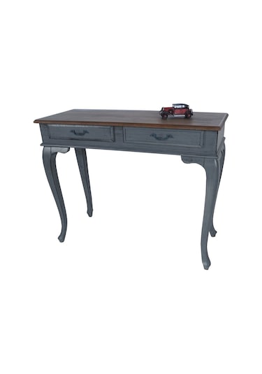 Masifart Ceviz Eskitme Tablalı Dresuar Gri 120 Cm Eskitme  Patina Gri