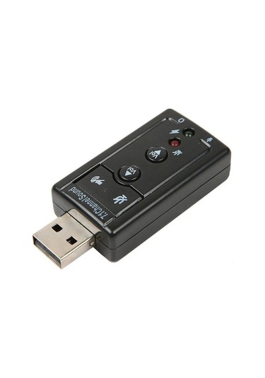 7.1 Usb Stereo Ses Adaptörü , Harici Ses Kartı, Pc Ve Dizüstü Bilgisayar İçin 3d Usb Ses Adaptörü,