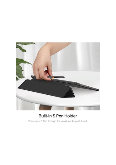 Samsung Galaxy Tab S10 Fe Plus 13.1 İnç Kılıf Smart Uyku Modlu Kalem Bölmeli