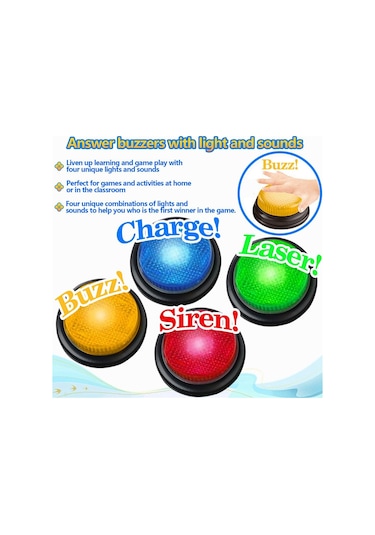 Anjiexun Sınıflar İçin, Işıklı Ve Sesli Oyun Zilleri Oyunlar İçin Harika