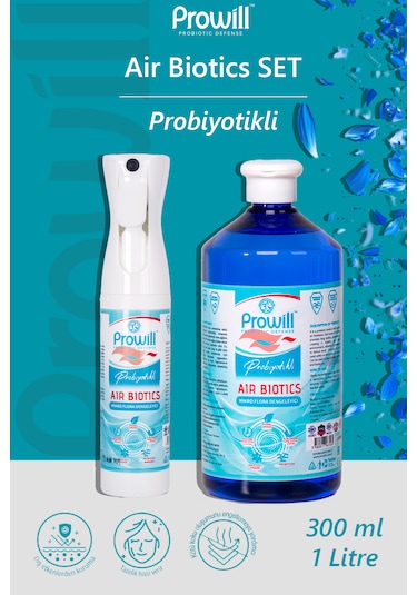 Airbiotics Probiyotikli Mikro Flora Dengeleyici Sprey 300ml + 1l Set