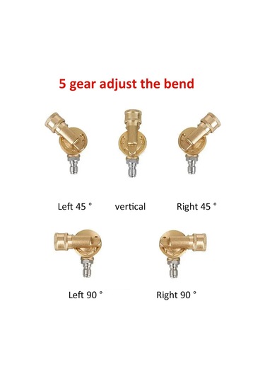 Symbee 4000 Psı Basınçlı Yıkayıcı Döner Turbo Nozul, 7 Renk 1/4 Bağlantılı, 5 Kademeli Ayarlanabilir Seramik Çekirdek Nozul