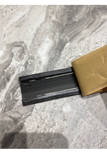 Alüminyum Siyah Kapı Eşik Profili Parke Kapı Altı Çıtası Yapışkan