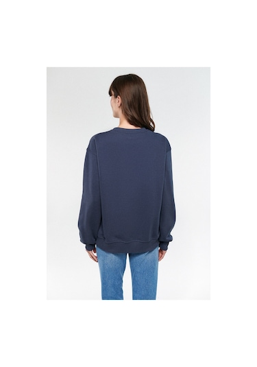 Mavi - Bisiklet Yaka Lacivert Basic Sweatshirt 1610198-70726 Lacivert