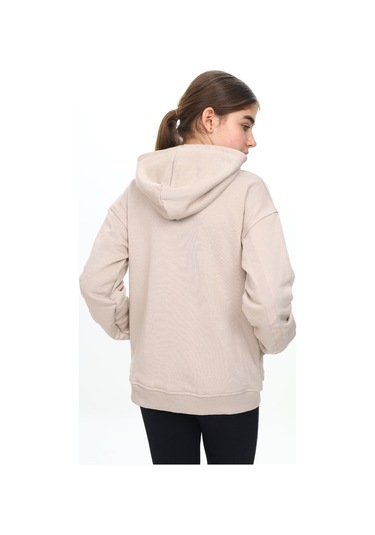 Toontoy Kız Çocuk Kapüşonlu Hırka Kahverengi