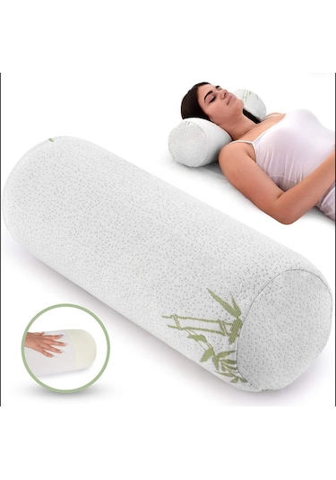 SimpleThePillow Visco Ortopedik Çok Amaçlı Silindir Yastık