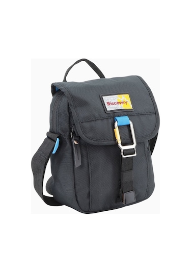Discovery Icon Rfıd Korumalı Flap Over Utility 2.8l Kapasiteli Unisex Omuz Çantası Siyah