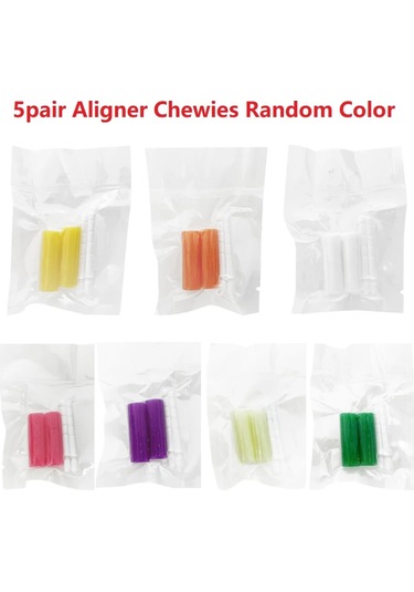 5 Çift Hizalayıcı Chewies Esnek Silikon Diş Sopa Isırık Diş Çiğnemek Meyve Tatları Ortodonti Görünmez Tutucu Koltuklu Çiğneme 4