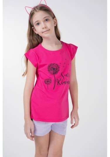 Brz Kids Baskılı Kız Çocuk Kısa Kollu T-Shirt