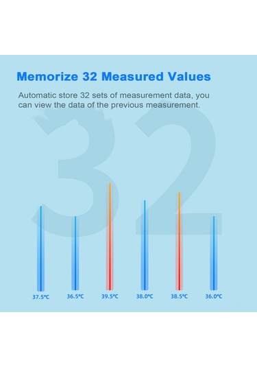 Samdoo Alk-ftw01 Beyaz El Tipi Enstrüman/insan Sıcaklığı Ölçer - Dokunmadan Kızılötesi, 3 Renkli Arka Işık, Lcd Ekran, / Değiştirilebilir, Pil Yok