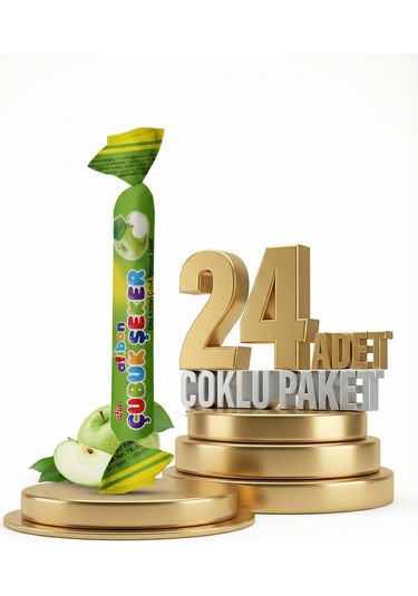 Afia Afibon Elmalı Çubuk Şeker 24x6,7 Gr