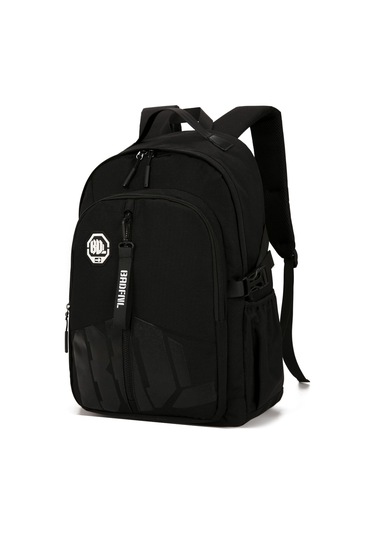 Ortaokul Trend Sırt Çantası - Dizüstü Bilgisayar Bölmeli, Hafif Ve Dayanıklı Günlük Sırt Çantası siyah