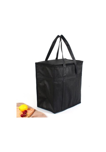 Taşınabilir Termal Yalıtımlı Öğle Yemeği Çantası Katlanır Piknik Çantası Tote Soğutucu Buz Paketi 33cm Çok Renkli