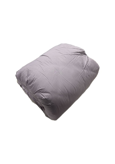 Clasy %100 Pamuk Ranforce Tek Kişilik Yorgan Çift Taraflı Mor Düz Desenli Kapitoneli Mor