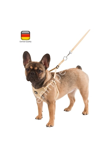 Yavru Köpek Tasması Puppy Harness 30 - 50 Cm Bej