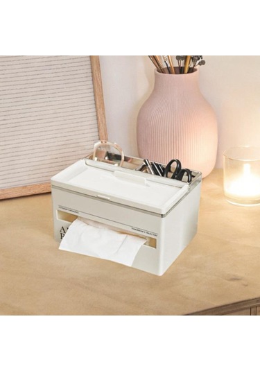 Suntek Mendil Kutusu Tutucu Banyo Tuvalet Kağıdı Mutfak Sütlü