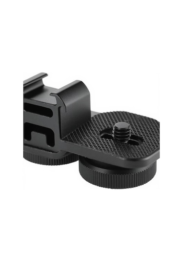 Kosona Andoer Pt-3 Metal 3lü Soğuk Ayaklı Tutucu - Led Işık, Mikrofon İçin Fotoğraf/video Aksesuarı - 1/4" Vida Delikleri İle Tripod/stabilizer Uyumlu