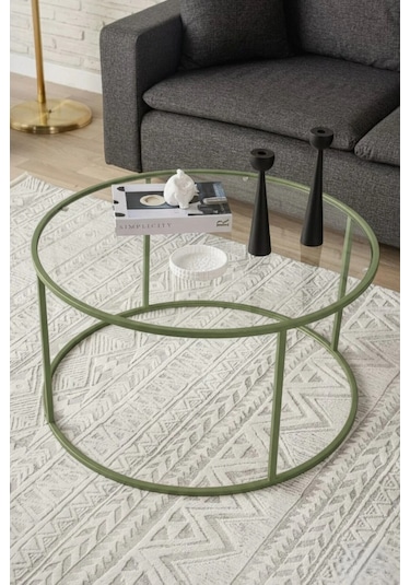 Berlin Orta Sehpa Mint Yeşili 80cm Mint Yeşil