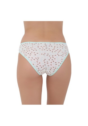 Kadın Kahverengi Ve Turkuaz Desenli Külot - Zarafet Ve Konforun Buluştuğu Nokta Renkli Çok Renkli