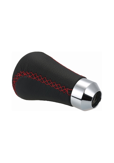 Samdoo Kırmızı Siyah 6 Vites Universal Manuel Vites Topuzu - Kolay Montaj, Spor Görünüm Siyah