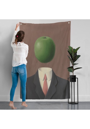 Rene Magritte - Soyut Sabit Fikir Duvar Örtüsü-7343