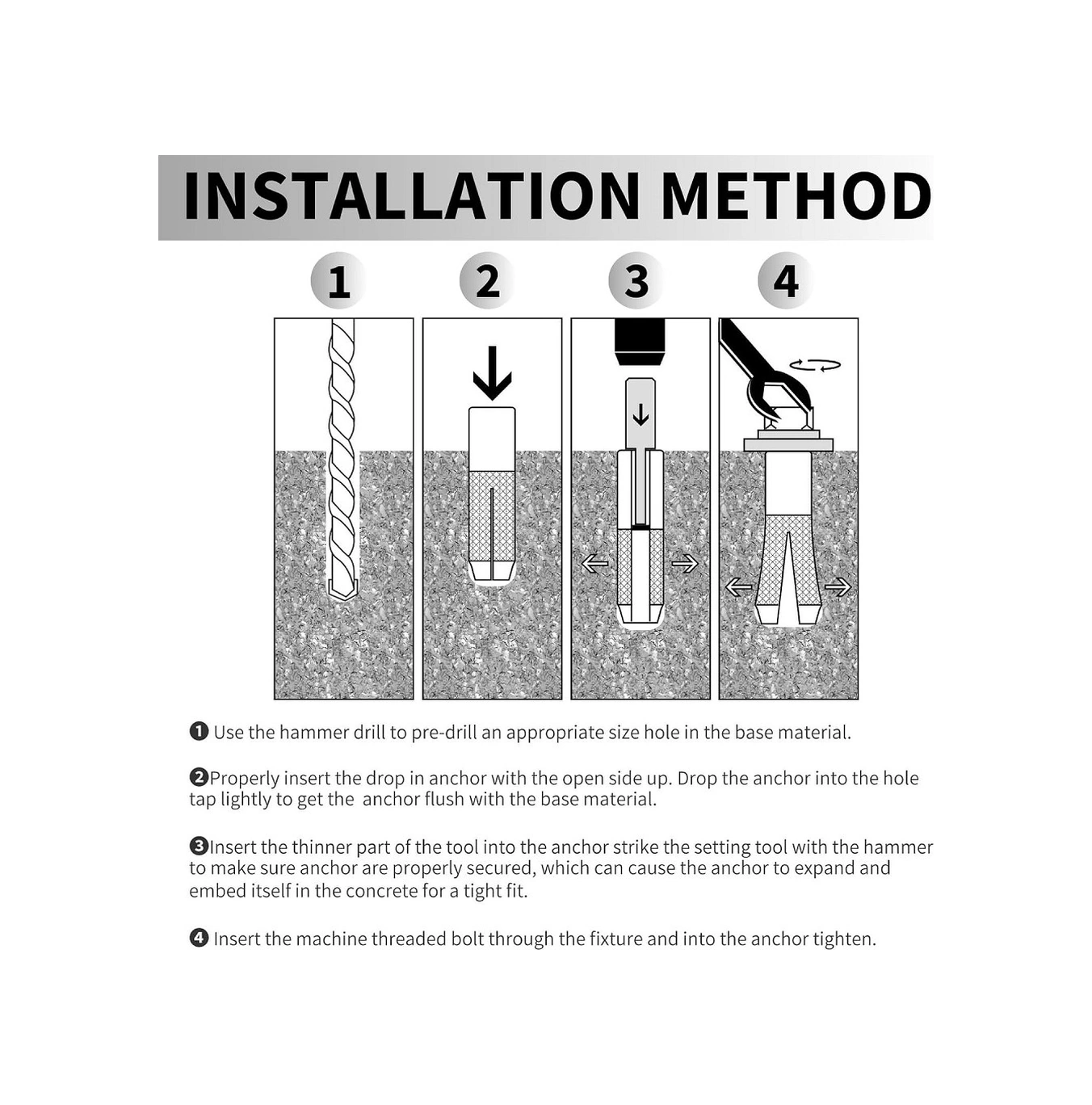 Çakmalı Metal Dübel M6 Mm 5 Adet -