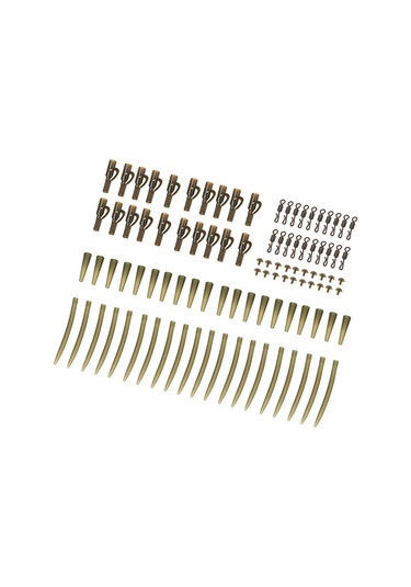 Lixada 100 Adet Terminal Sazan Balıkçılık Pimleri İle Y4700 Yeşil