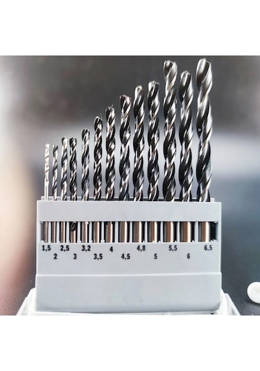 Matkap Uçları 13 Parça Profesyonel Set Metal Delme Matkap Ucu