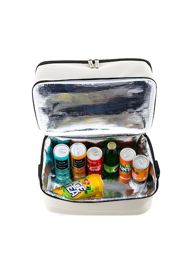 Ns Reliable Kamp Piknik Termal Soğutucu Yalıtımlı Buzluk Termos Çanta - 960 Krem