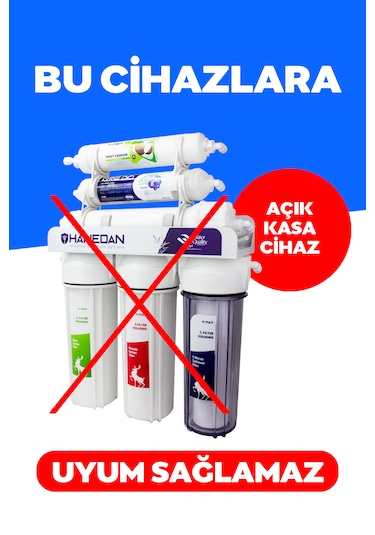 H-max Inline Kapalı Kasa Su Arıtma Cihazı Ilk 3 Filtre Seti 020