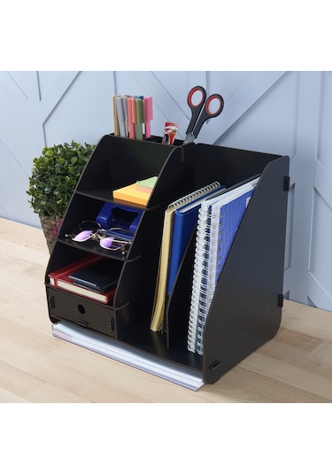 Focus Modest Çekmeceli A4 Evrak Rafı Masaüstü Organizer Siyah