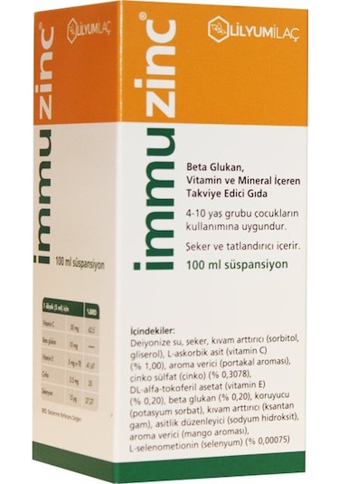 Immuzinc 100 Ml Süspansiyon