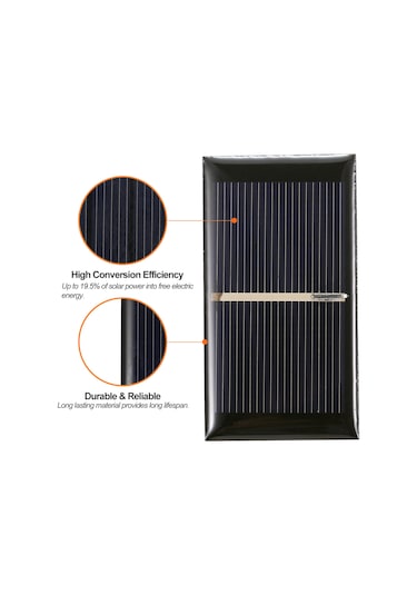 Konesam 0.5v 0.3w Yüksek Verimli Dıy Güneş Paneli - Su Geçirmez, Taşınabilir, Çok Amaçlı 65x35mm