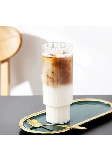 400 Ml Isıya Dayanıklı Borosilikat Origami Stil Bardak - Borosilikat Bardak 1 Adet