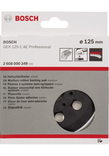 Bosch Gex 125-1 Ae Taban Orta Yumuşak - 2 608 000 349