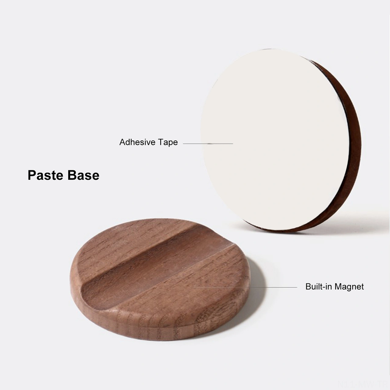 Moveevo Akıllı Vücut Algılama Gece Lambası, 4m Algılama Mesafesi, 15s Gecikmeli, 2700-3000k Sıcak Beyaz Işık, Ceviz Ağacı, Manyetik Tutma, Ev/merdiven Kullanıma Uygun Diğer