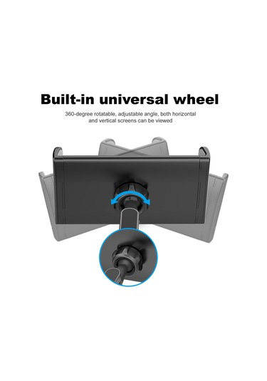 Tenfowee Katlanabilir Araç Başlık Tutucu: 5-11 İnç Tablet Ve Telefonlar İçin Dayanıklı Araç İçi Tablet Tutucu Siyah