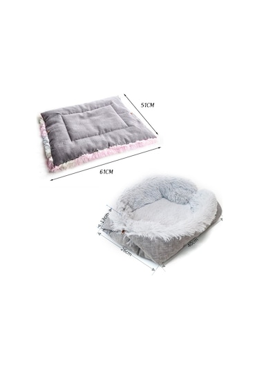 Leezsing Kedi Yatakları Yıkanabilir Kedi Yatakları Kapalı Kedi Evcil Hayvan Yatakları Yenilikçi Tasarım Güvenli Isıtma Rahat Uyku Yüzeyi