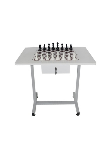 Satranç Masası 60x80 Cm Komple Metal Ayaklı-pan606