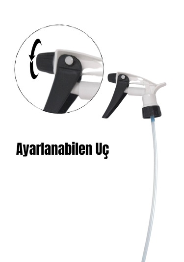 Fısfıs Sprey Başlığı - Beyaz Kimyasala Dayanıklı Başlık 10 Adet