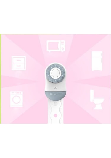 Evokids Şifreli Çocuk Güvenlik Kilidi Buz Mavisi ( 3 Adet ) Çok Renkli