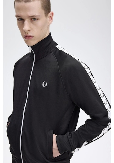Fred Perry Erkek Siyah Logo Detaylı Ceket Çok Renkli