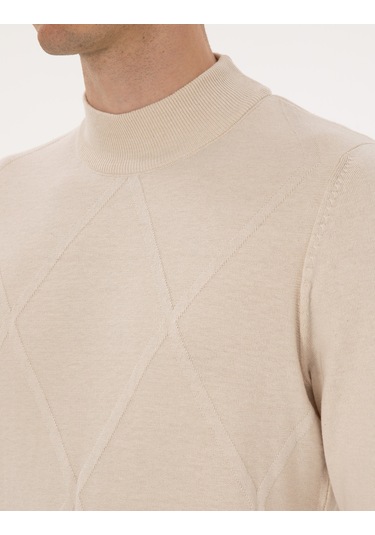 Pierre Cardin Erkek Krem Kazak /triko 50317520-vr071 Krem