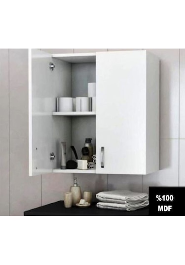 Aren Tamamı Mdf Banyo Üst Dolabı - Çamaşır Makinası Üstü - Mutfak Dolabı Çok Renkli