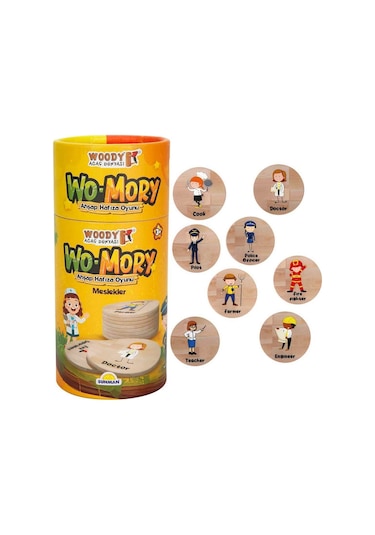 Woody Wo-mory Ahşap Hafıza Oyunu