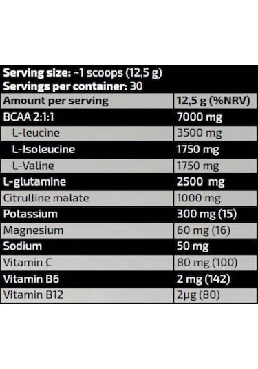 Kevin Levrone Gold Bcaa Glutamin 2:1:1 375 G
