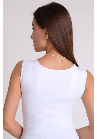 Umı Family Geniş Askılı Ceket Altında Yazlık Atlet 209185353 Beyaz