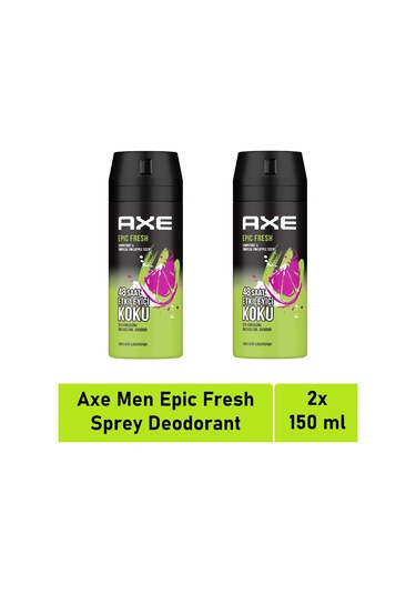 Axe Epic Fresh Erkek Deodorant ve Vücut Spreyi 150 ML x 2 Adet