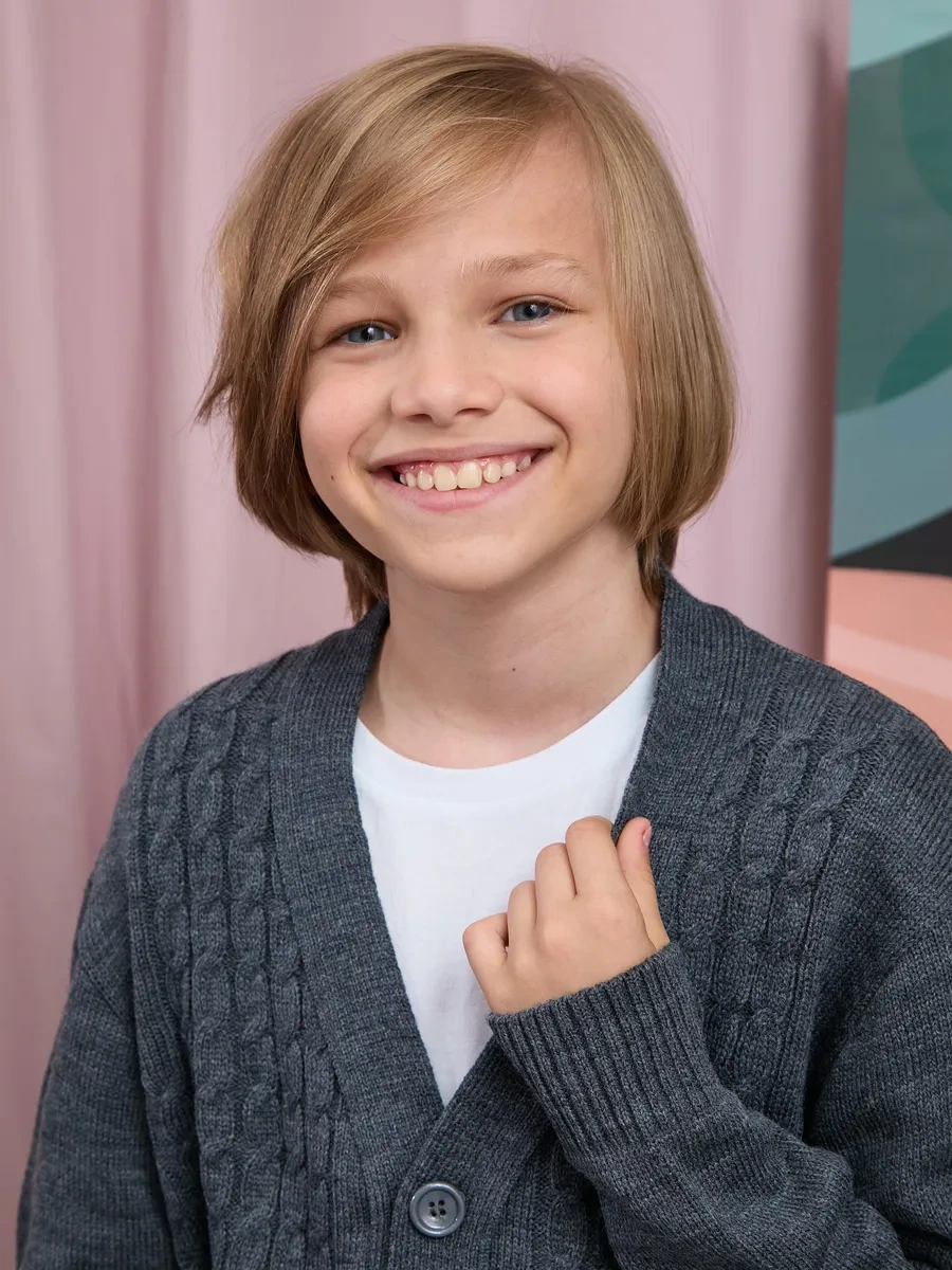 Siti Teks Düğmeli Okul Kazak 467345292 Gri